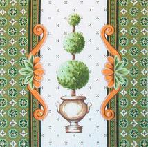 click here to view larger image of Topiary Three Balls - PO49D (hand painted canvases)