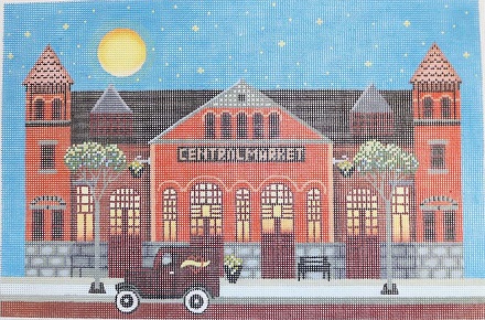 click here to view larger image of Central Market (hand painted canvases)