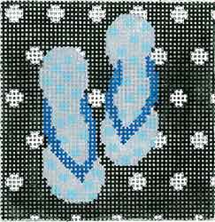 click here to view larger image of Flip Flops P432 (hand painted canvases)