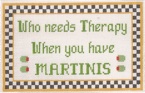 click here to view larger image of Need Therapy / Martinis  (hand painted canvases)