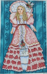 click here to view larger image of Southern Belle Doll (hand painted canvases)
