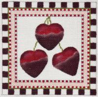 click here to view larger image of Chocolate Cherries​ (hand painted canvases)