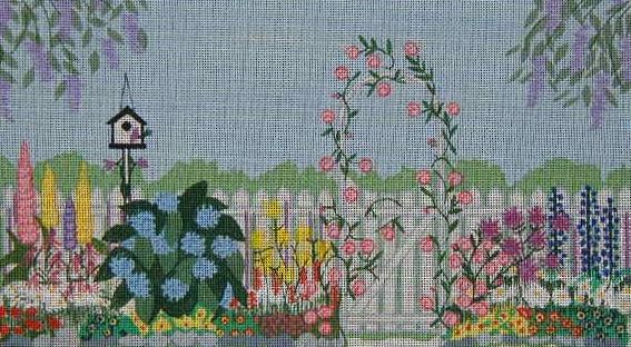 click here to view larger image of Garden Gate, The (hand painted canvases)