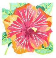 click here to view larger image of Tropical Hibiscus (hand painted canvases)