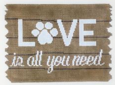 click here to view larger image of Love is all You Need (hand painted canvases)