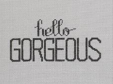 click here to view larger image of Hello Gorgeous (hand painted canvases)