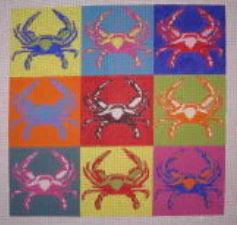 click here to view larger image of Pop Art Crabs (hand painted canvases)
