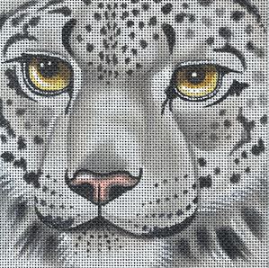click here to view larger image of Snow Leopard Coaster (hand painted canvases)