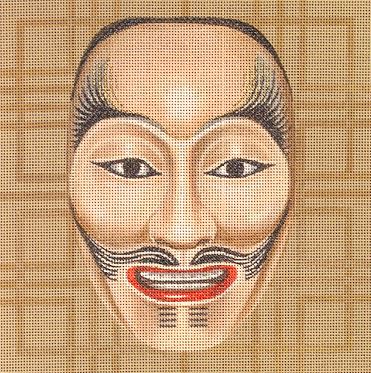 click here to view larger image of Japanese Drama Mask - Heita (hand painted canvases)