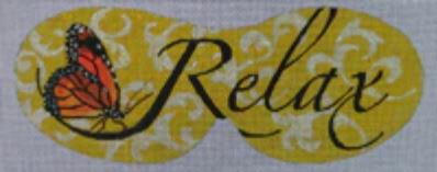 click here to view larger image of Eye Mask - Relax (hand painted canvases)
