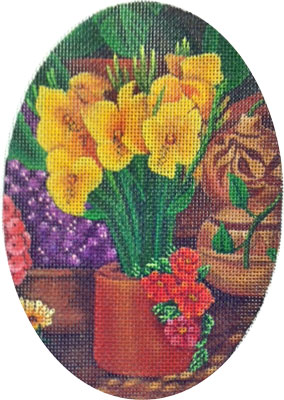 click here to view larger image of Daffodil (hand painted canvases)
