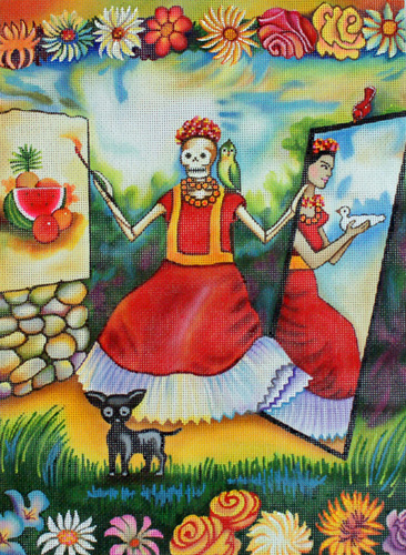 click here to view larger image of Catrina and Freida (hand painted canvases)