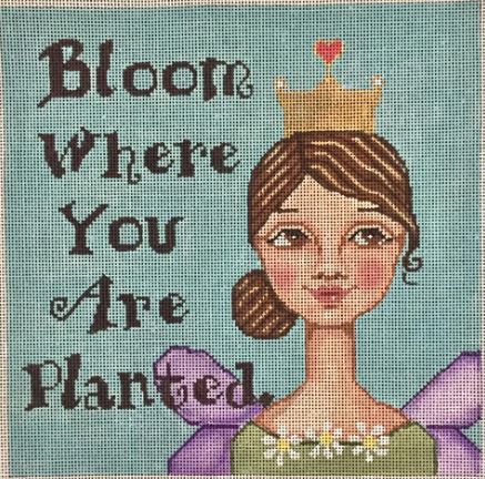 click here to view larger image of Bloom Where You Are Planted (hand painted canvases)