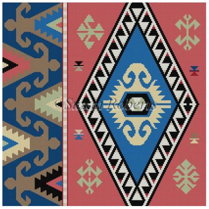 click here to view larger image of Kilim III A   (hand painted canvases)
