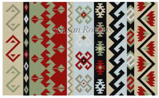 click here to view larger image of Kilim I B (hand painted canvases)