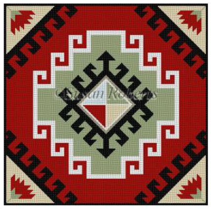 click here to view larger image of Kilim I C (hand painted canvases)