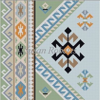 click here to view larger image of Kilim IV A (hand painted canvases)