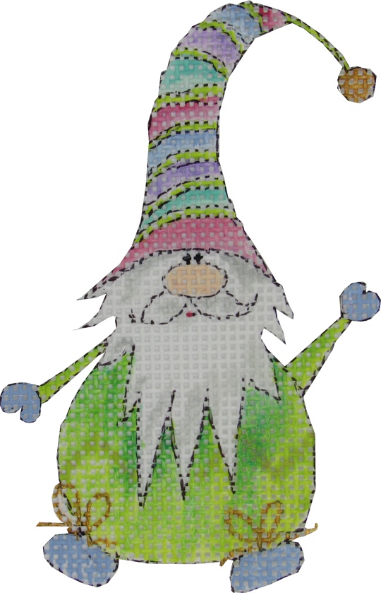 click here to view larger image of Stripy Sprite (hand painted canvases)