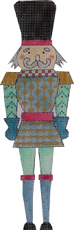 click here to view larger image of Patchwork Nutcracker 1 (hand painted canvases)