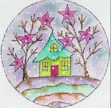 click here to view larger image of Starry Winter Night - A (hand painted canvases)