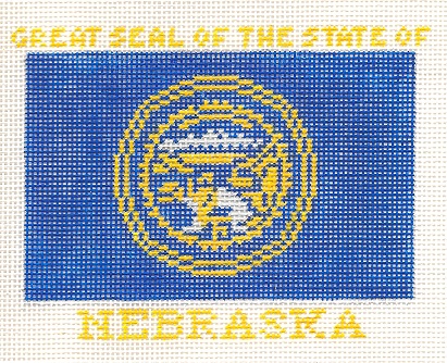 click here to view larger image of Nebraska Flag (hand painted canvases)