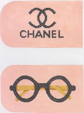 click here to view larger image of Glasses Case - Chanel (hand painted canvases 2)