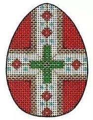 click here to view larger image of Egg w/Cross - XE-72 (hand painted canvases)
