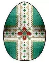 click here to view larger image of Egg w/Cross - XE-73 (hand painted canvases)