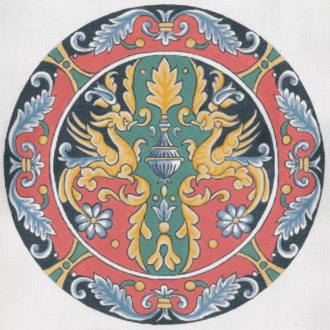 click here to view larger image of Elaborate Italian Plate (hand painted canvases)