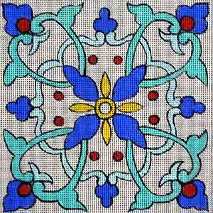 click here to view larger image of Tile Design 10 (hand painted canvases)