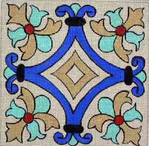 click here to view larger image of Tile Design 12 (hand painted canvases)