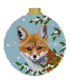 click here to view larger image of Baby Fox in Holly (hand painted canvases)