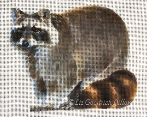 click here to view larger image of Racoon (hand painted canvases)