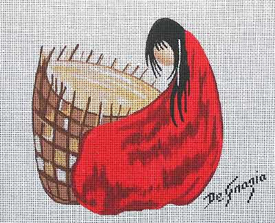 click here to view larger image of Big Basket (hand painted canvases)