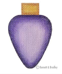 click here to view larger image of Light Bulb - Purple  (hand painted canvases)