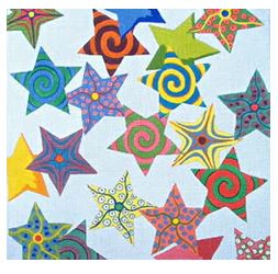 click here to view larger image of Multi Stars 315/13M (hand painted canvases)