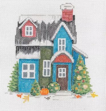 click here to view larger image of Xmas House III - November (hand painted canvases)