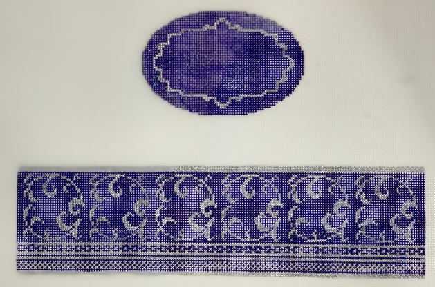 click here to view larger image of Purple/Silver (hand painted canvases)
