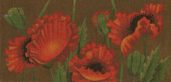 click here to view larger image of Poppy Fields (hand painted canvases)