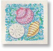 click here to view larger image of Shells (hand painted canvases)
