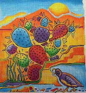 click here to view larger image of Desert Quail (hand painted canvases)