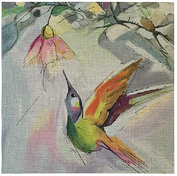 Watercolor Hummer BD-4 hand painted canvases 