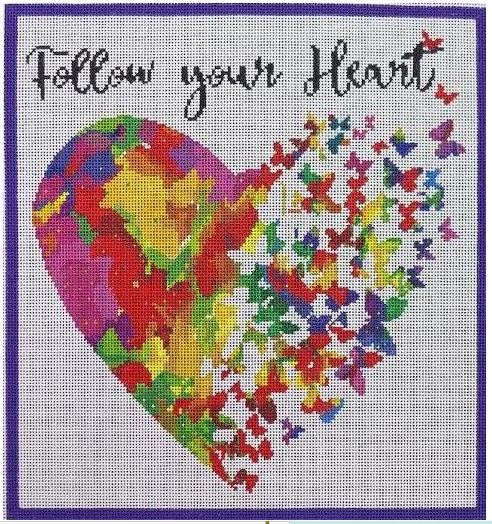 click here to view larger image of Follow Your Heart 2579 (hand painted canvases)
