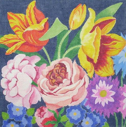 click here to view larger image of Tulip Flower Garden I (hand painted canvases)