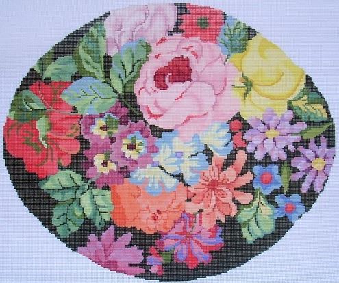 click here to view larger image of Floral (hand painted canvases)