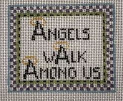 click here to view larger image of Tiny Inspirations -  Angels Walk Among Us  (hand painted canvases)