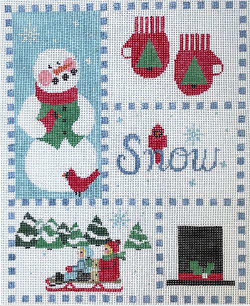click here to view larger image of Snow Sampler (hand painted canvases)