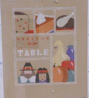 click here to view larger image of Thanksgiving Sampler w/Stitch Guide (hand painted canvases)