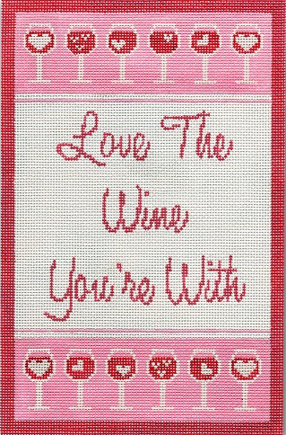 click here to view larger image of Love the Wine You’re With (hand painted canvases)