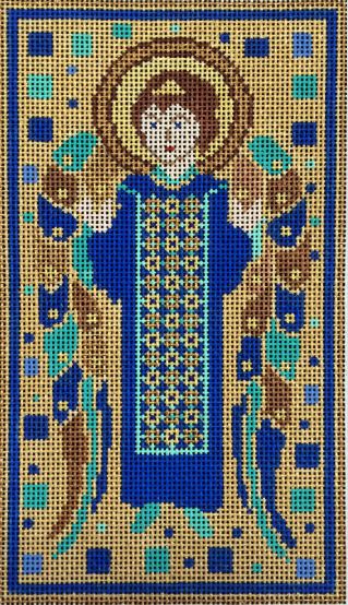 click here to view larger image of Cloisonne Angel (Rectangle) (hand painted canvases)